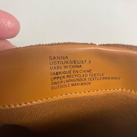 JUST FAB Women’s Sanna Heeled Boots Size 7 Camel NEW WITH DEFECTS - Picture 6 of 12